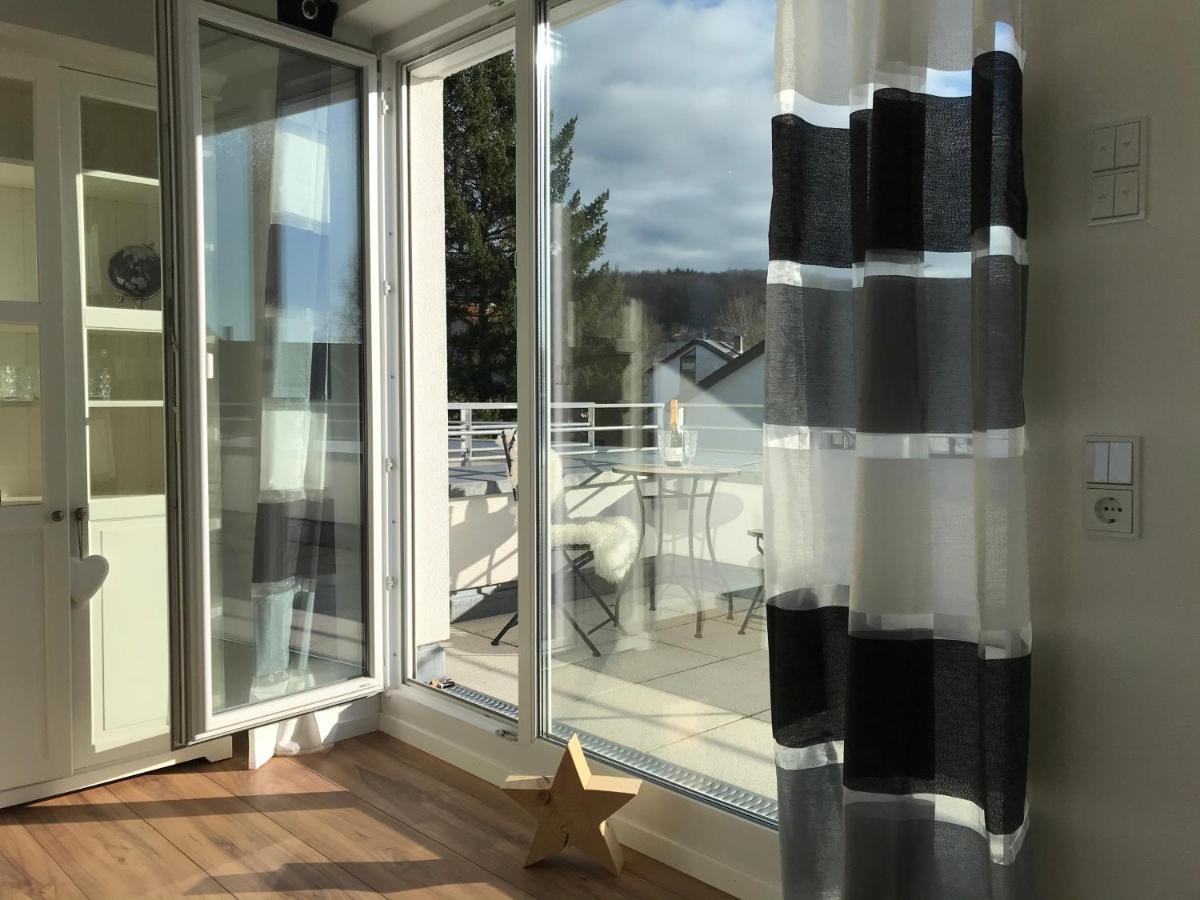 Attika Ferienwohnung In Freiburg -Gundelfingen Mit Grosser Dachterrasse Exteriör bild